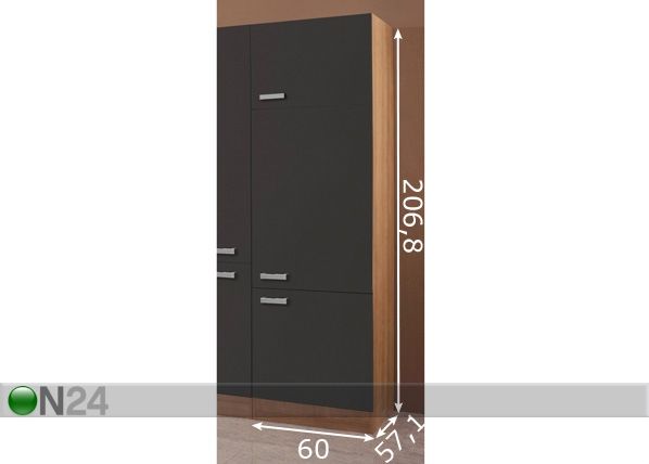 Korkea keittiökaappi SALEM mitat
