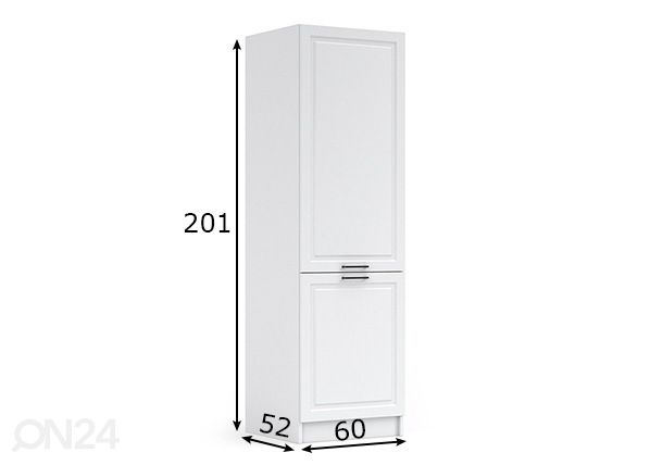 Korkea keittiönkaappi 60 cm mitat