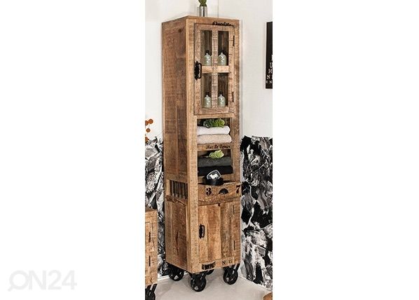 Korkea kylpyhuoneen kaappi Rustic