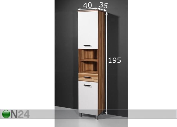Korkea kylpyhuoneenkaappi ELEGANCE mitat