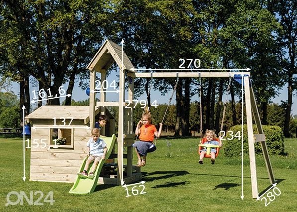 Kotipihan leikkikeskus Peppi 2 mitat