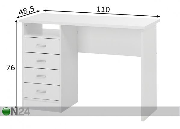 Koulupöytä Function mitat