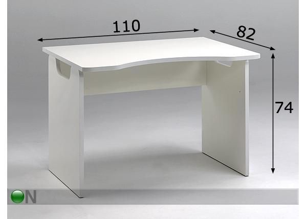 Koulupöytä JASPER mitat