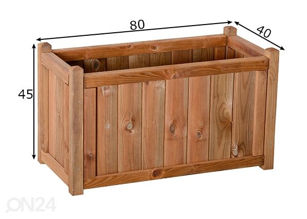Kukkaruukku 40x80 cm mitat