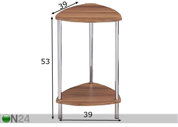 Kukkataso RIVA-3 mitat
