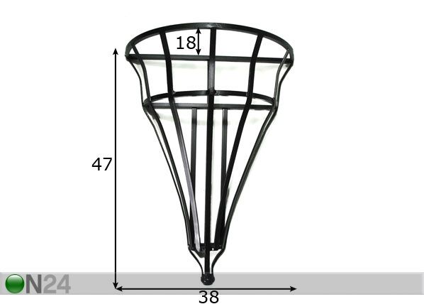Kukkateline CONE mitat