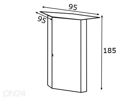 Kulmamoduuli MRK 512 mitat