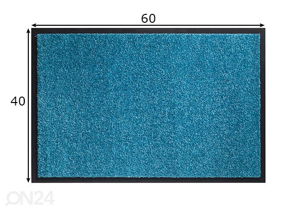 Kuramatto Twister 60x90cm, turkiisi mitat