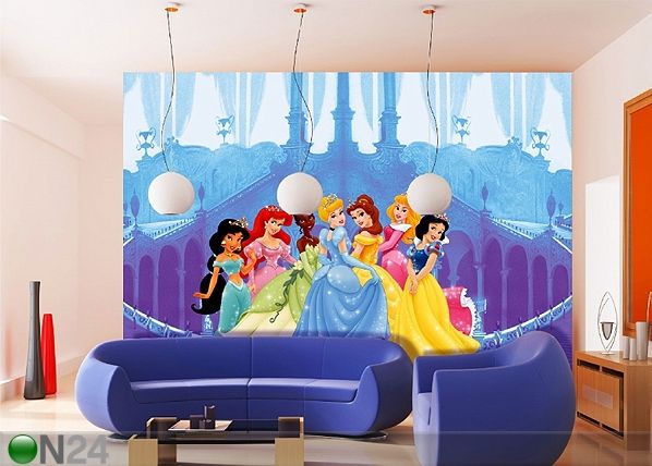 Kuvatapetti DISNEY PRINCESSES AND THE CASTLE 360x254 cm