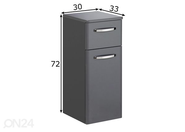 Kylpyhuoneen alakaappi 327 mitat