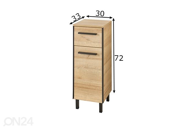 Kylpyhuoneen alakaappi 395 mitat