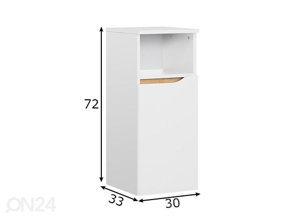 Kylpyhuoneen alakaappi 857 mitat