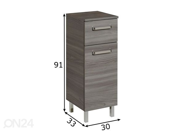 Kylpyhuoneen alakaappi 912 mitat