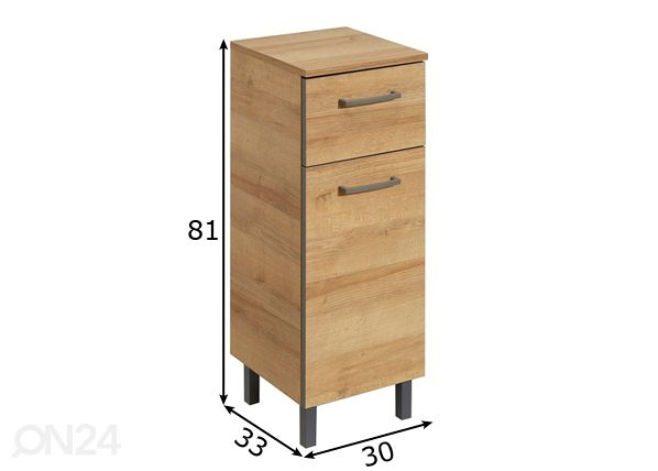 Kylpyhuoneen alakaappi 919 mitat
