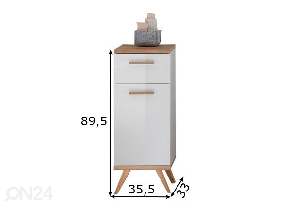 Kylpyhuoneen alakaappi 923 mitat