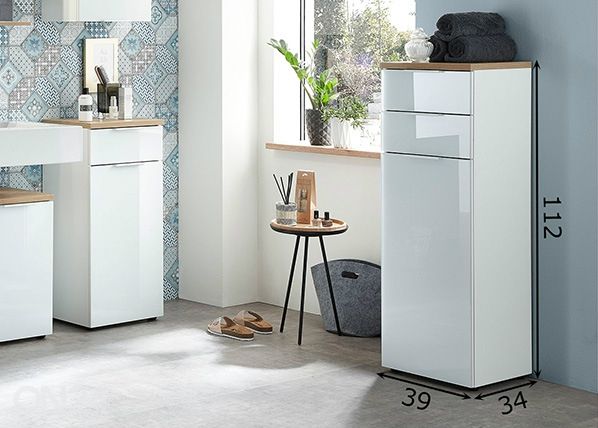 Kylpyhuoneen alakaappi Pescara mitat
