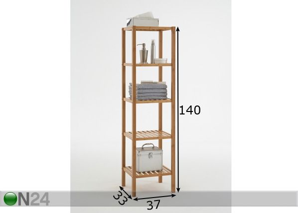 Kylpyhuoneen hylly BALI 9 mitat