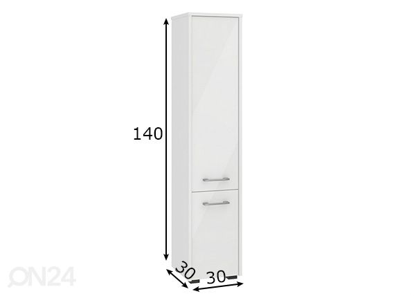 Kylpyhuoneen kaappi Fin mitat