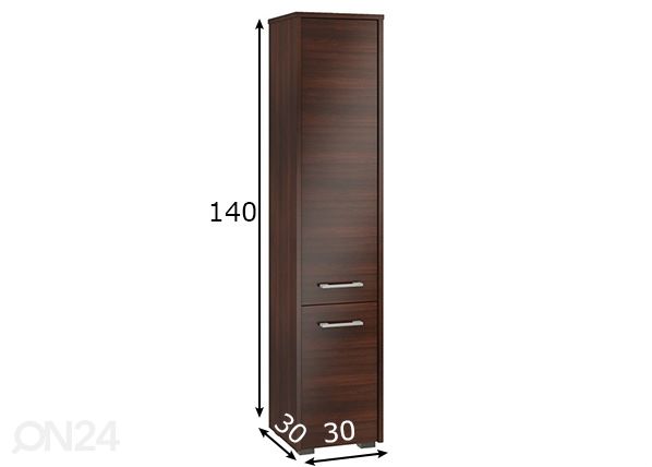 Kylpyhuoneen kaappi Fin mitat