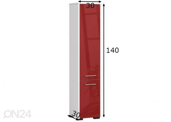 Kylpyhuoneen kaappi Fin mitat