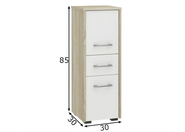 Kylpyhuoneen kaappi Fin I mitat