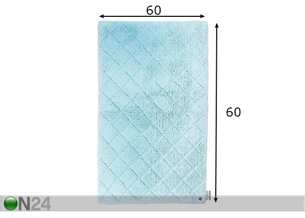 Kylpyhuoneen matto Cotton Pattern 60x60 cm mitat