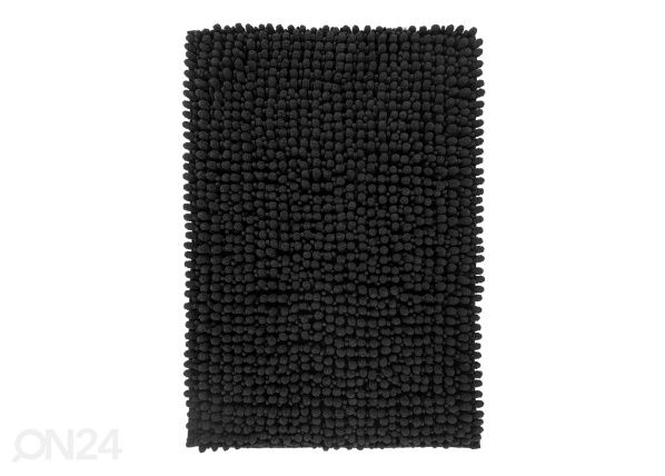 Kylpyhuoneen matto Fluffy Black 40x60 cm