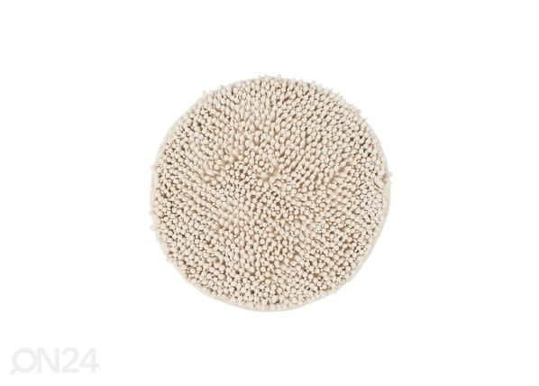 Kylpyhuoneen matto Fluffy Ivory Ø55 cm