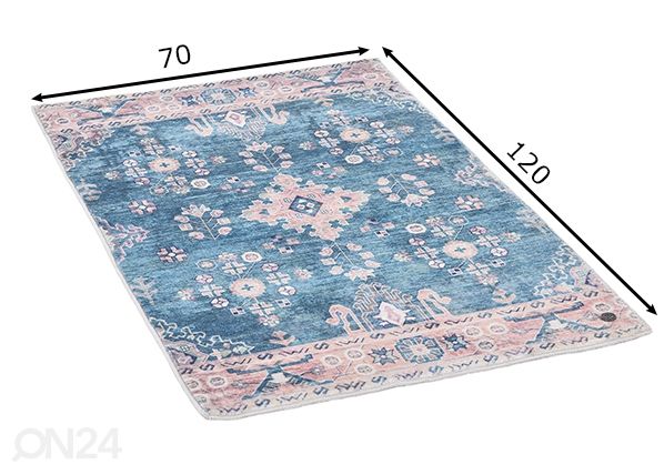 Kylpyhuoneen matto Tom Tailor Oriental Bath One 70x120 cm mitat