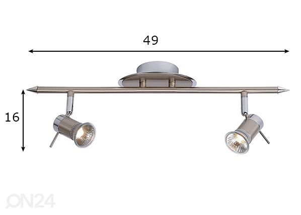 Kylpyhuoneen valaisin Bikko mitat