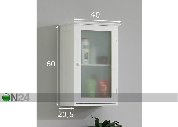 Kylpyhuoneen yläkaappi STOCKHOLM 5 mitat