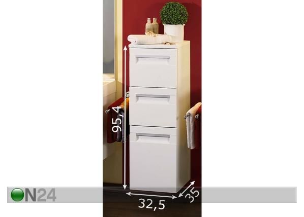 Kylpyhuoneenkaappi SEVILLA mitat
