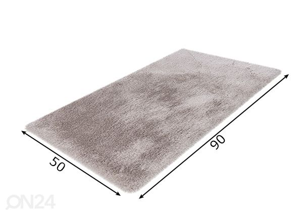 Kylpyhuonematto Heaven Silver 50x90 cm mitat