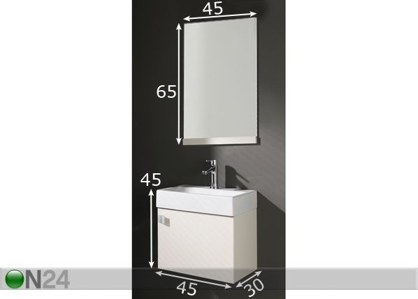 Kylpyhuoneryhmä PARIS mitat