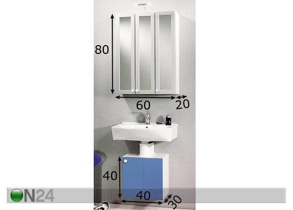 Kylpyhuoneryhmä SYSTEM M mitat