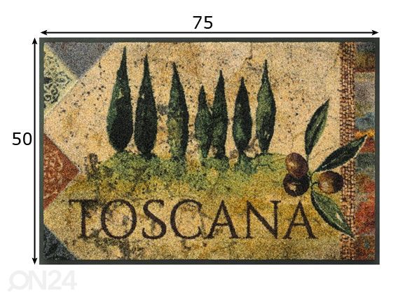 Kynnysmatto Estate Toscana 50x75 cm mitat