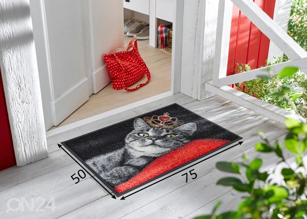 Kynnysmatto Royal Cat 50x75 cm mitat