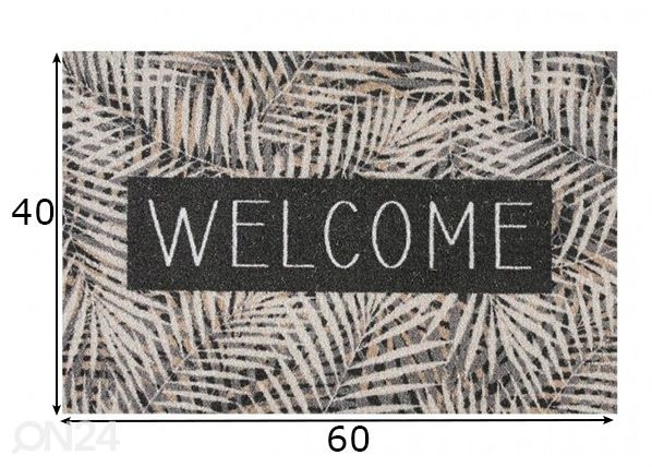 Kynnysmatto Welcome 40x60 cm mitat