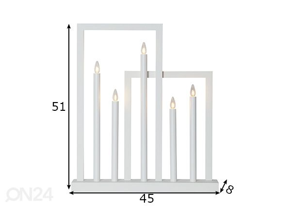 Kynttelikkö Frame mitat