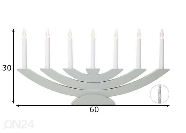 Kynttelikkö Navida mitat