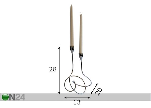 Kynttilänjalka LOOP mitat