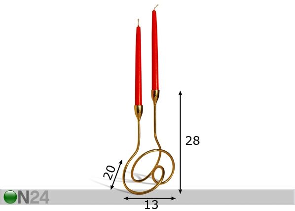 Kynttilänjalka LOOP mitat