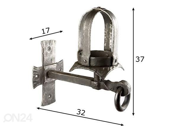 Kynttilänjalka LOSSI mitat