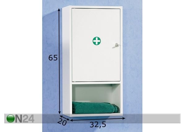 Lääkekaappi STANDARD mitat