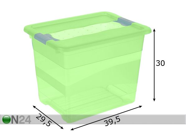 Laatikko CRYSTAL-BOX 24 L mitat
