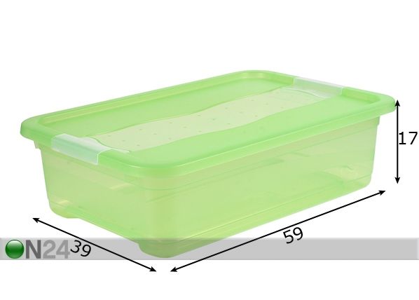 Laatikko CRYSTAL-BOX 28 l mitat