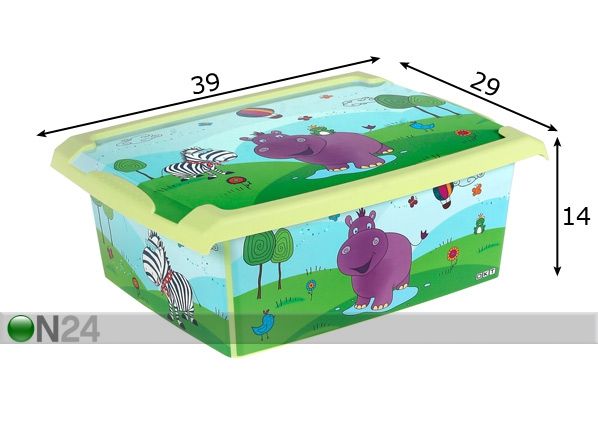 Laatikko HIPPO 10 l mitat