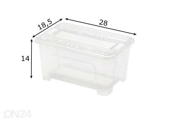 Laatikko vaatekaappiin HEIDRUN nr.1 (4,5 L) mitat