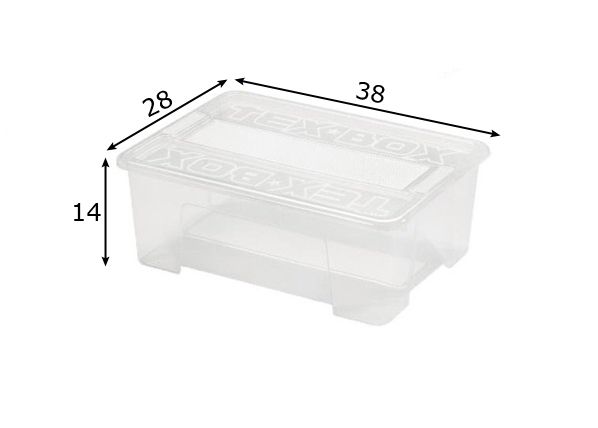 Laatikko vaatekaappiin HEIDRUN nr.2 (10 L) mitat