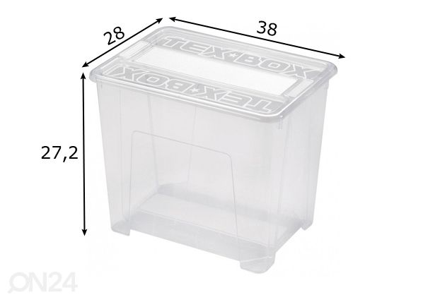 Laatikko vaatekaappiin HEIDRUN nr.3 (21 L) mitat